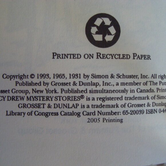 Vintage Nancy Drew The Secret of Shadow Ranch By Carolyn Keene Book 5 - Picture 2 of 4